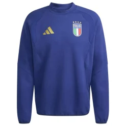 adidas Italië Tiro Travel Crew Trainingspak 2026-2028 Blauw Goud