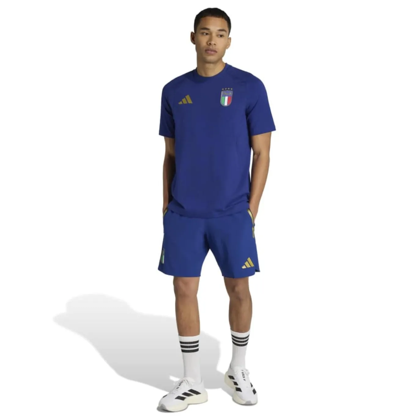 adidas Italië Tiro Travel Set 2026-2028 Blauw Goud