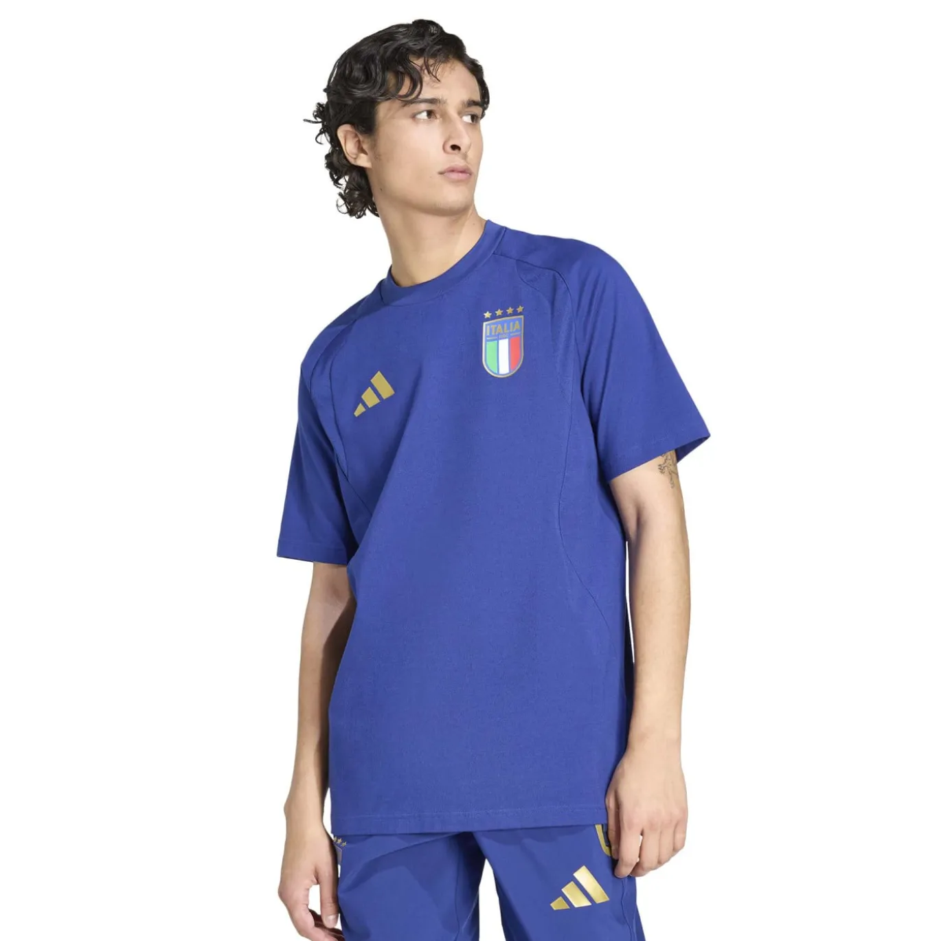 adidas Italië Tiro Travel Set 2026-2028 Blauw Goud