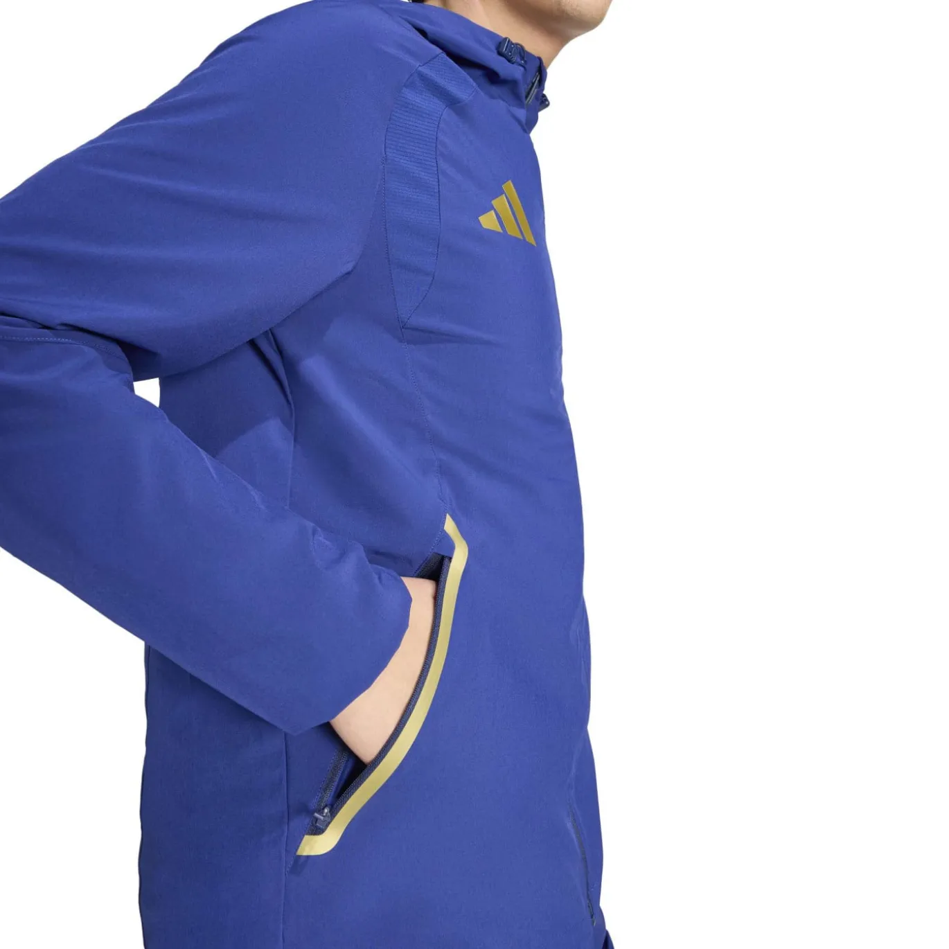 adidas Italië Tiro Travel Trainingsjack 2026-2028 Blauw Goud