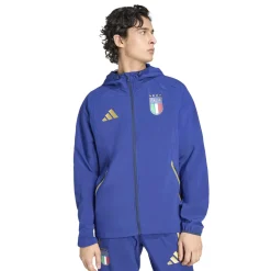 adidas Italië Tiro Travel Trainingspak Full-Zip 2026-2028 Blauw Goud