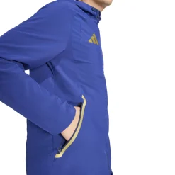 adidas Italië Tiro Travel Trainingspak Full-Zip 2026-2028 Blauw Goud