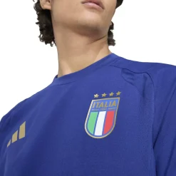 adidas Italië Tiro Travel T-Shirt 2026-2028 Blauw Goud