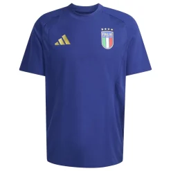 adidas Italië Tiro Travel T-Shirt 2026-2028 Blauw Goud