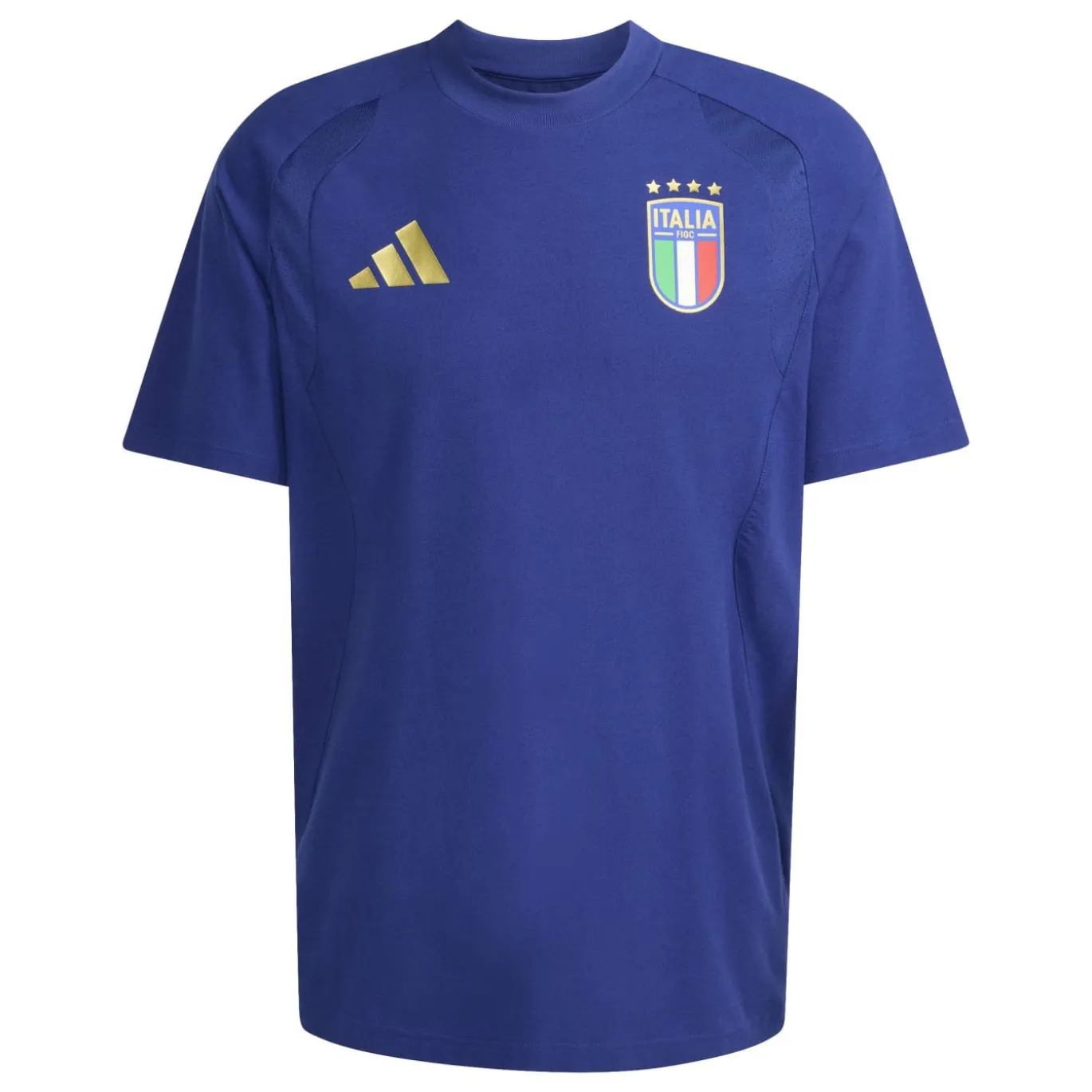 adidas Italië Tiro Travel T-Shirt 2026-2028 Blauw Goud