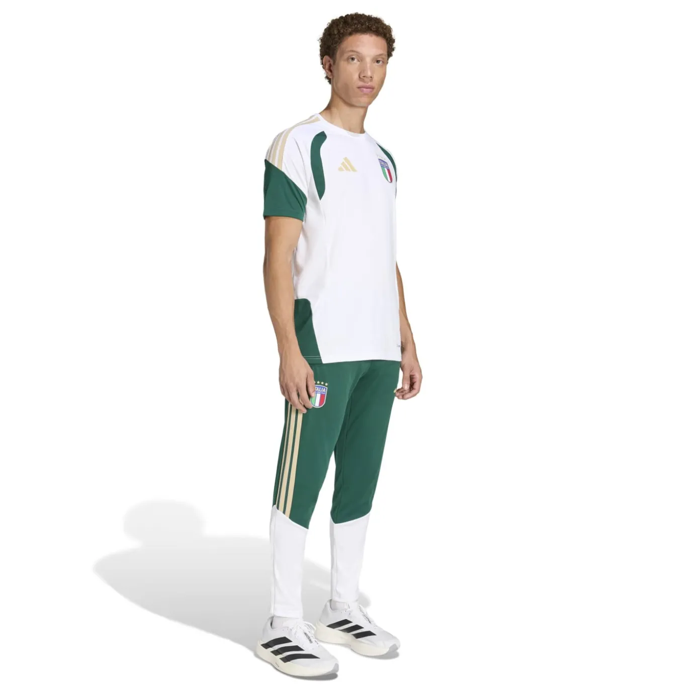 adidas Italië Trainingsbroek 2026-2028 Groen Wit Goud
