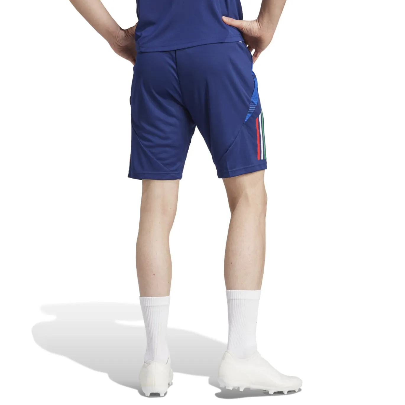 adidas Italië Trainingsbroekje 2024-2026 Donkerblauw Blauw Goud