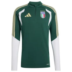 adidas Italië Trainingspak 1/4-Zip 2026-2028 Groen Wit Goud