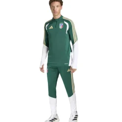 adidas Italië Trainingspak 1/4-Zip 2026-2028 Groen Wit Goud