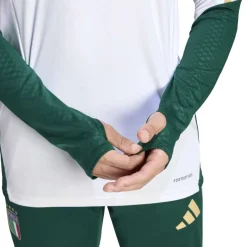adidas Italië Trainingstrui 1/4-Zip 2026-2028 Wit Groen Goud