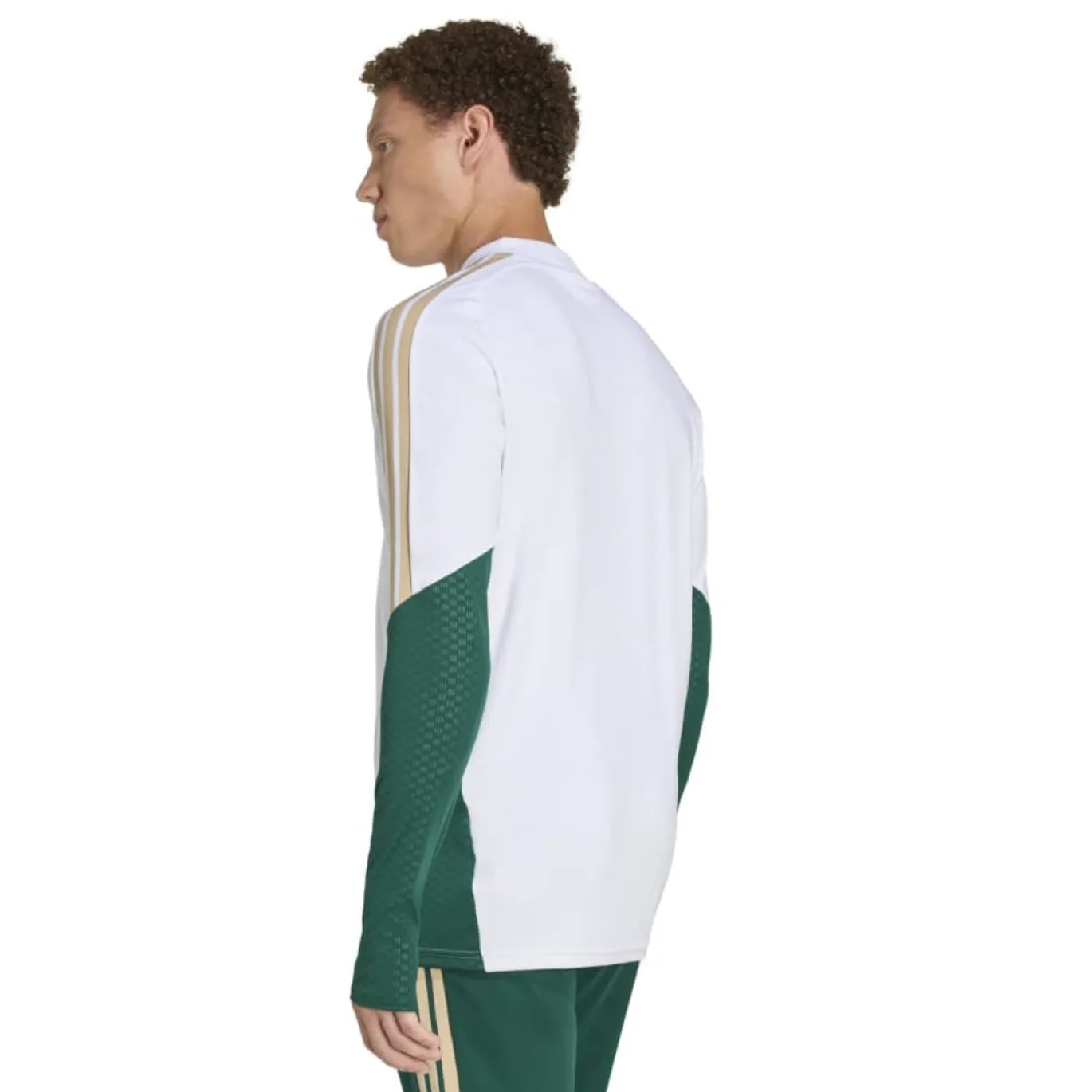 adidas Italië Trainingstrui 1/4-Zip 2026-2028 Wit Groen Goud