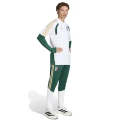 adidas Italië Trainingstrui 1/4-Zip 2026-2028 Wit Groen Goud