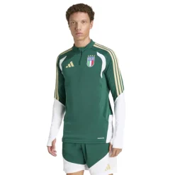 adidas Italië Trainingstrui 1/4-Zip 2026-2028 Groen Wit Goud