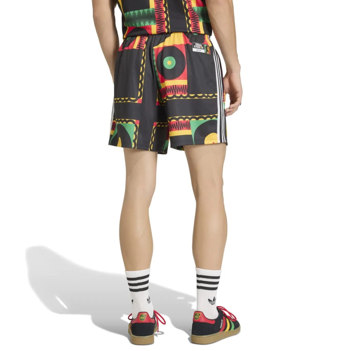 adidas Jamaica x Bob Marley Originals Broekje Zwart Wit Multicolor