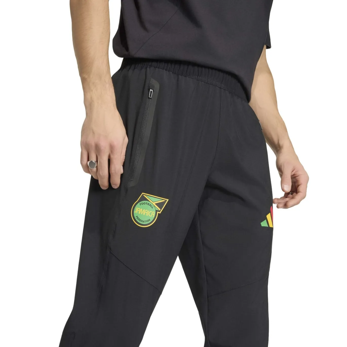 adidas Jamaica x Bob Marley Tiro Travel Trainingsbroek 2026-2028 Zwart Groen Geel Rood