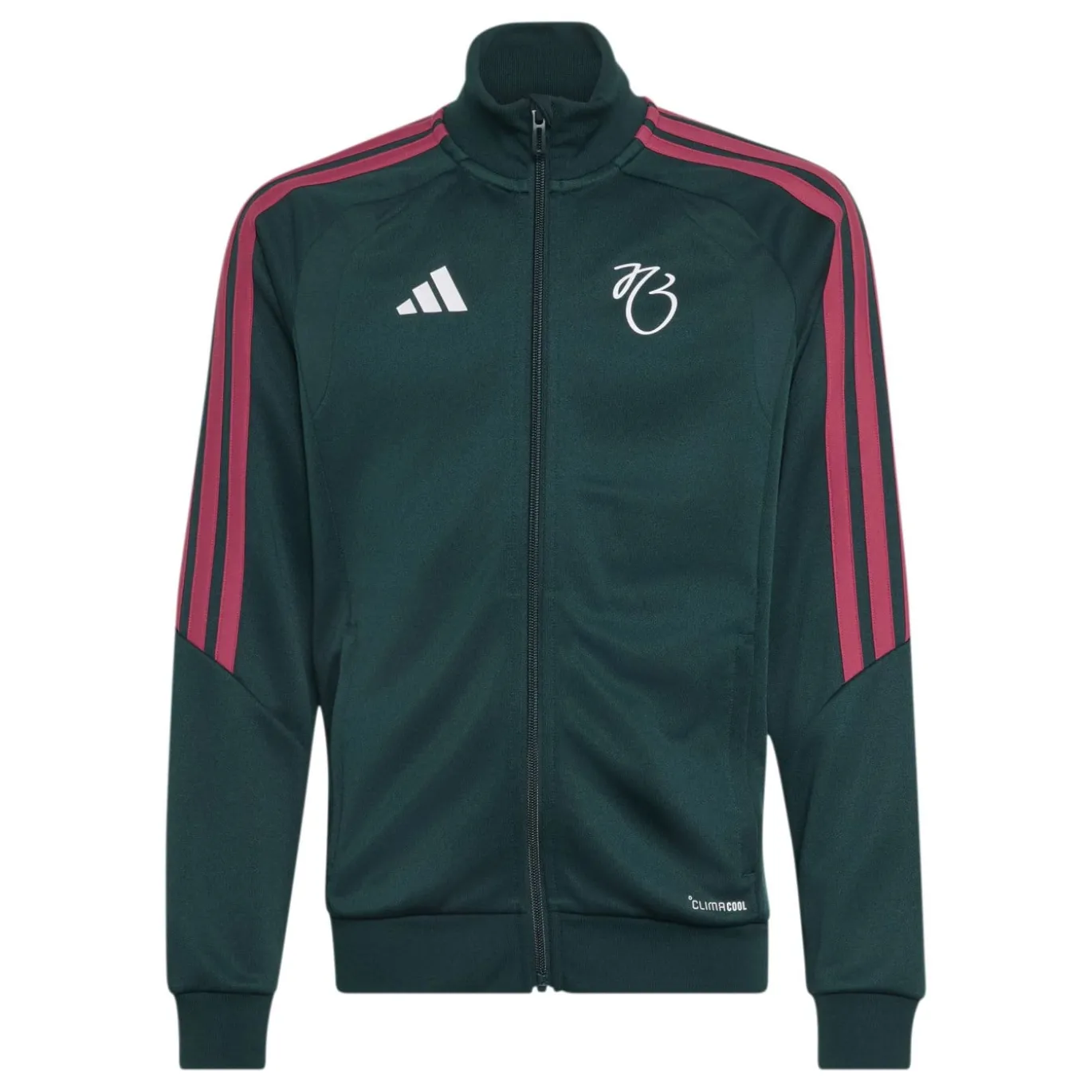 adidas Jude Bellingham Trainingsjack Kids Donkergroen Roze Wit