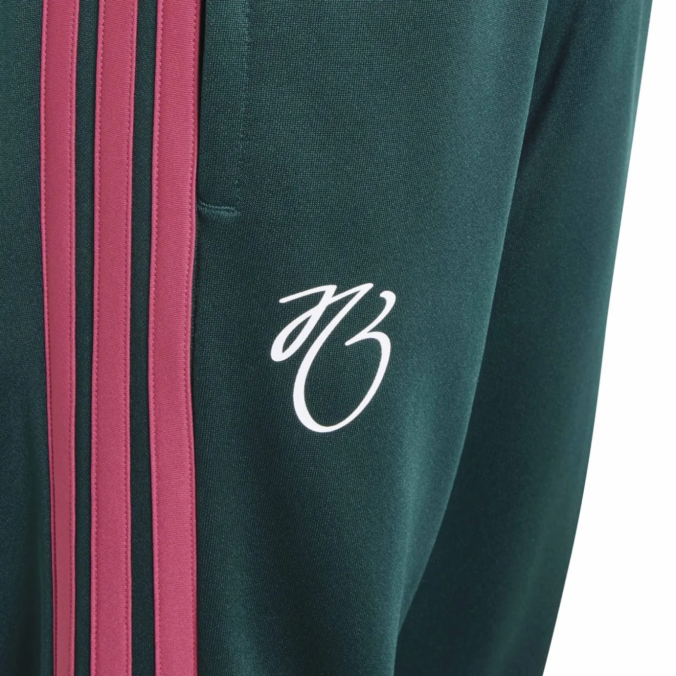 adidas Jude Bellingham Trainingsbroek Kids Donkergroen Roze Wit
