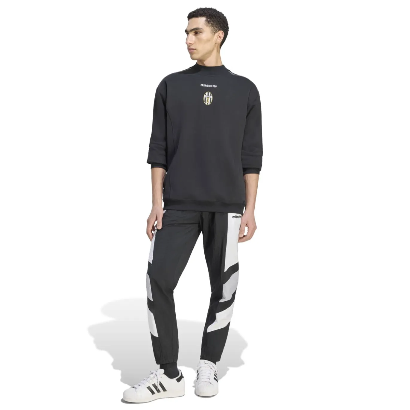 adidas Juventus EQT Crew Trainingspak Zwart Wit Grijs