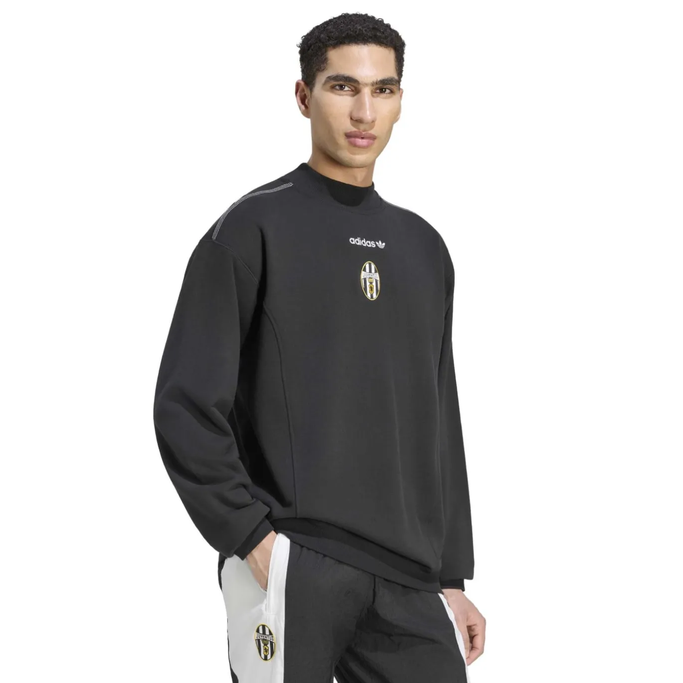 adidas Juventus EQT Crew Trainingspak Zwart Wit Grijs