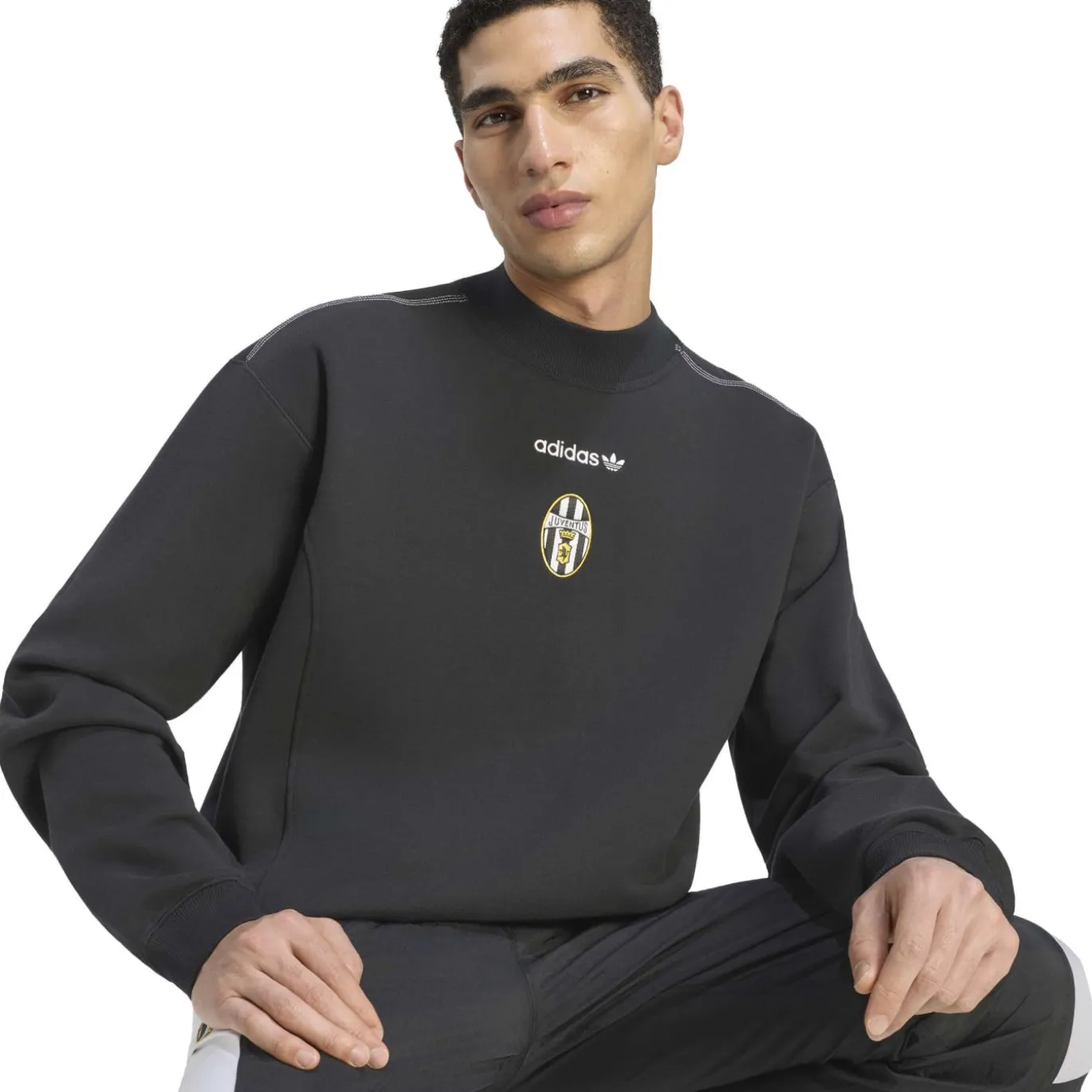 adidas Juventus EQT Crew Trainingspak Zwart Wit Grijs