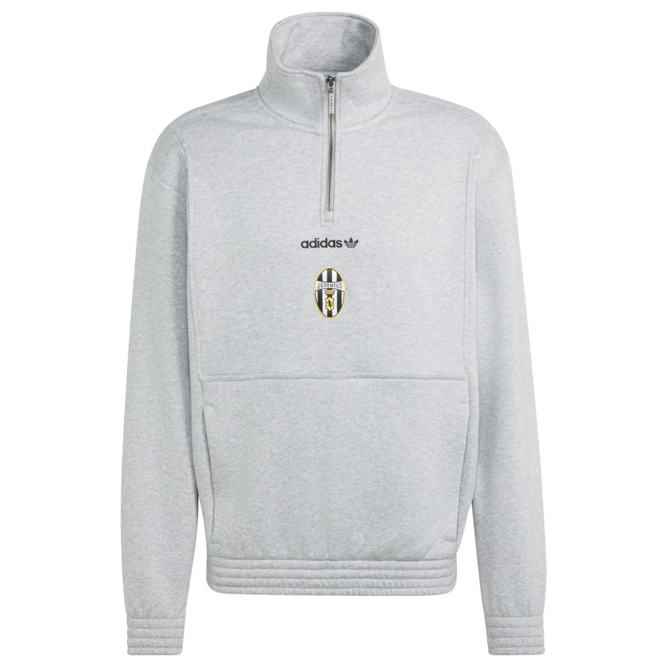 adidas Juventus EQT Trainingstrui 1/4-Zip Grijs Zwart