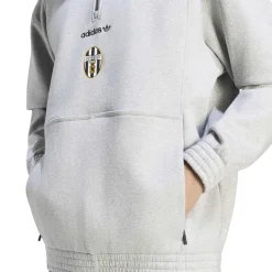adidas Juventus EQT Trainingspak 1/4-Zip Grijs Zwart Wit