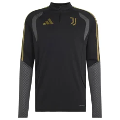 adidas Juventus Europees Trainingstrui 1/4-Zip 2026-2027 Zwart Grijs Goud
