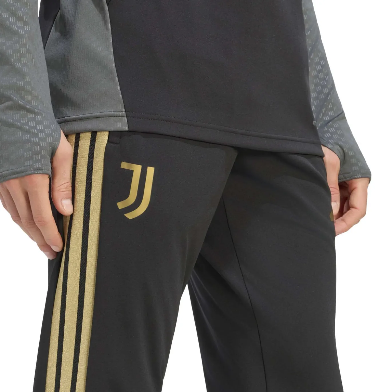 adidas Juventus Europees Trainingspak 1/4-Zip 2026-2027 Zwart Grijs Goud