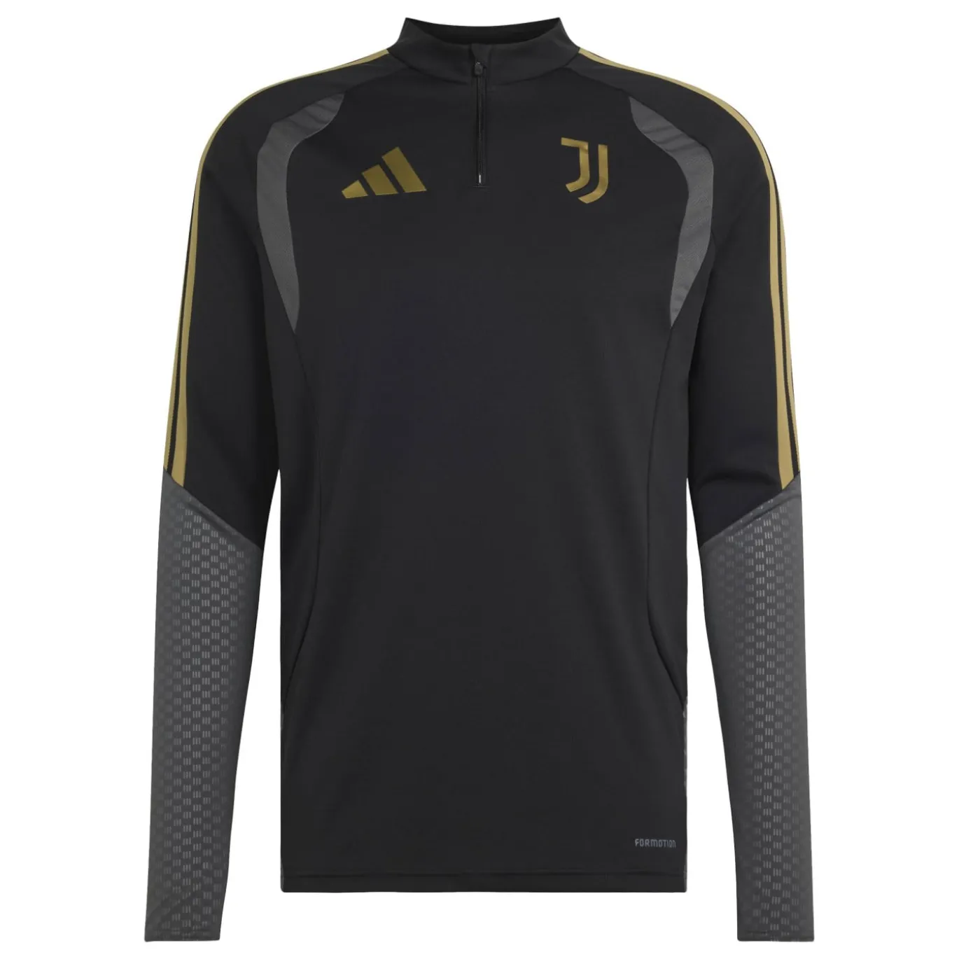 adidas Juventus Europees Trainingspak 1/4-Zip 2026-2027 Zwart Grijs Goud