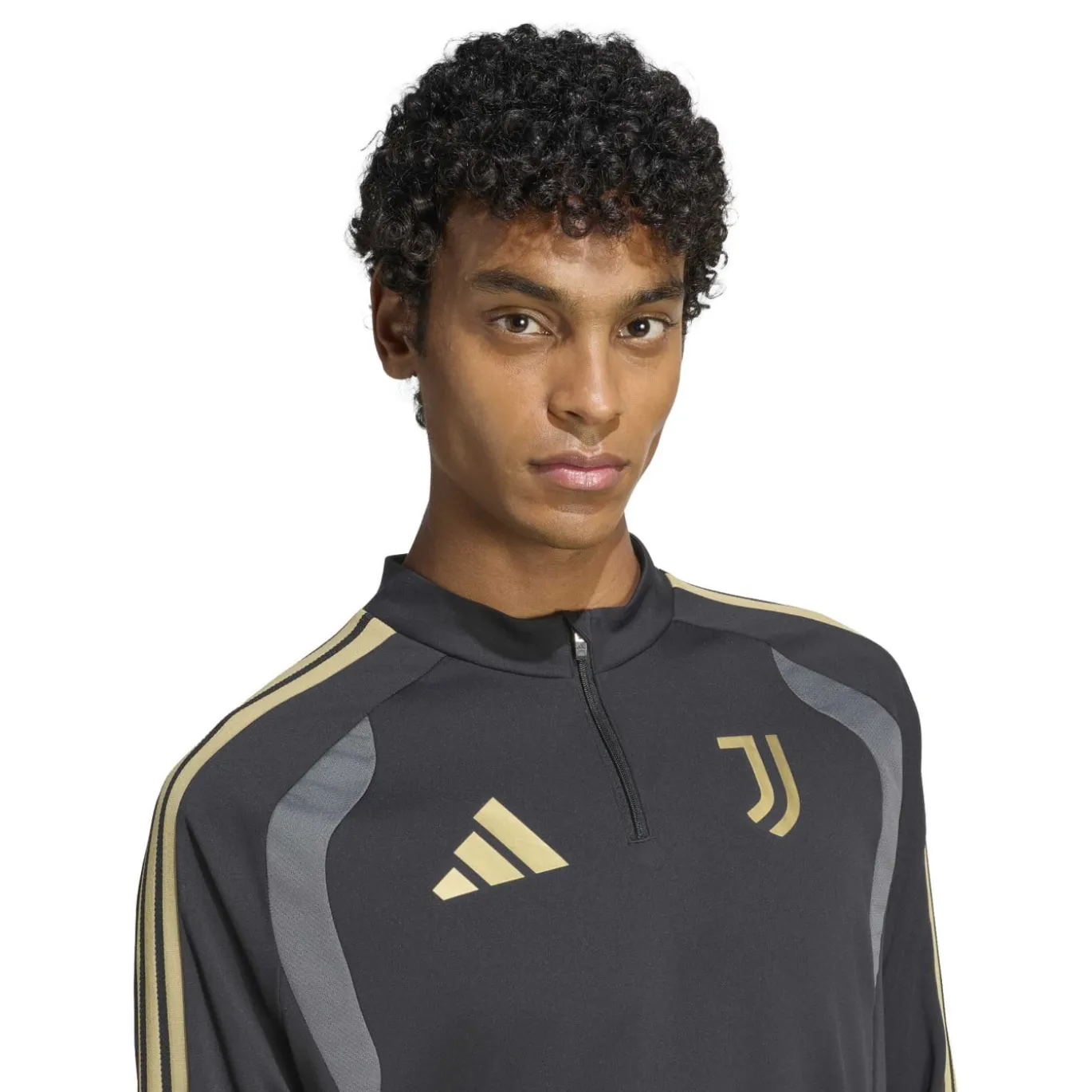 adidas Juventus Europees Trainingspak 1/4-Zip 2026-2027 Zwart Grijs Goud