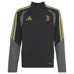 adidas Juventus Europees Trainingspak 1/4-Zip 2026-2027 Kids Zwart Grijs Goud