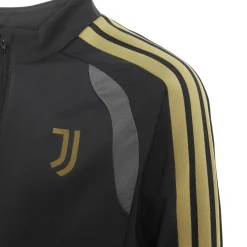 adidas Juventus Europees Trainingspak 1/4-Zip 2026-2027 Kids Zwart Grijs Goud