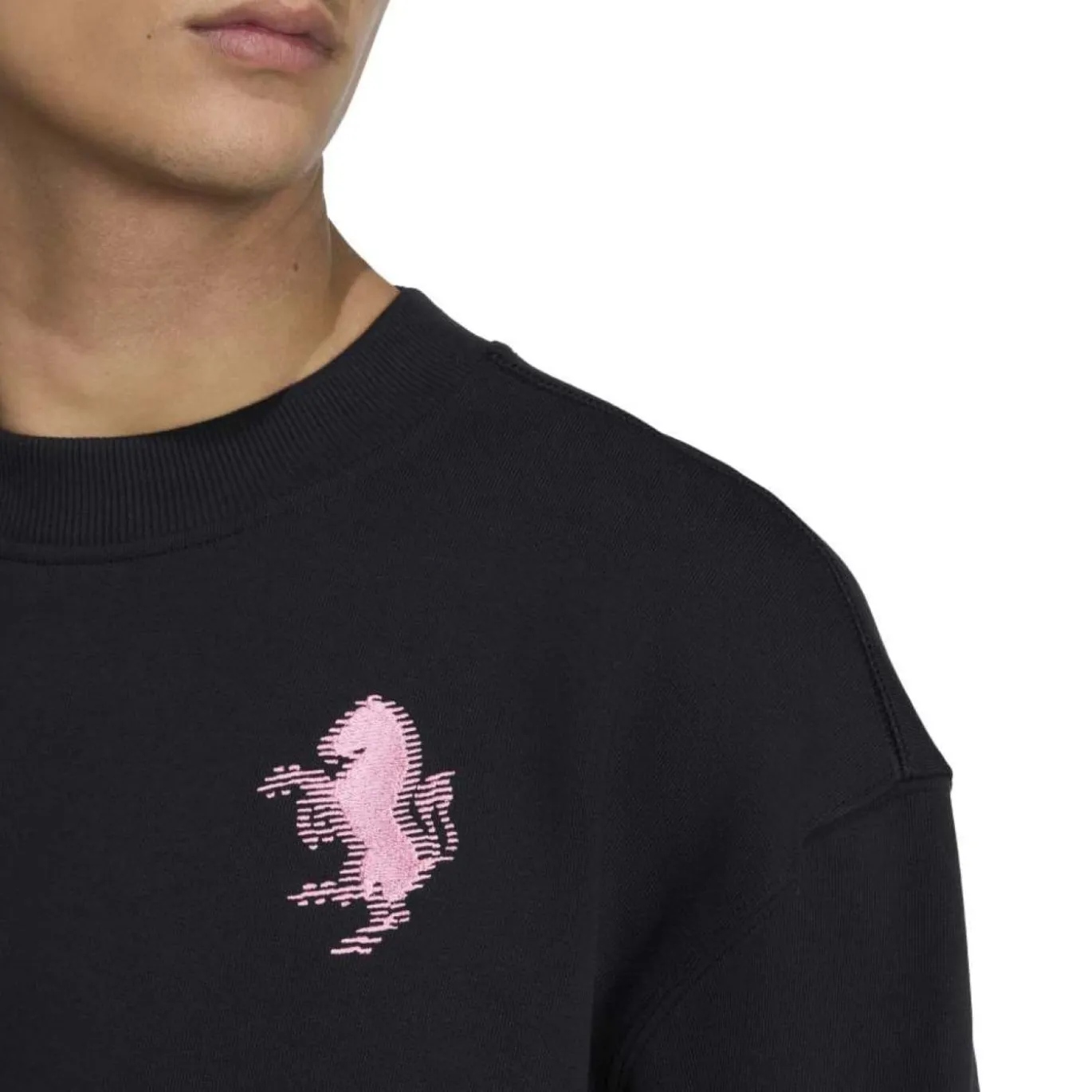 adidas Juventus Lifestyler Crew Sweater Zwart Roze