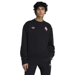 adidas Juventus Lifestyler Crew Sweater Zwart Roze