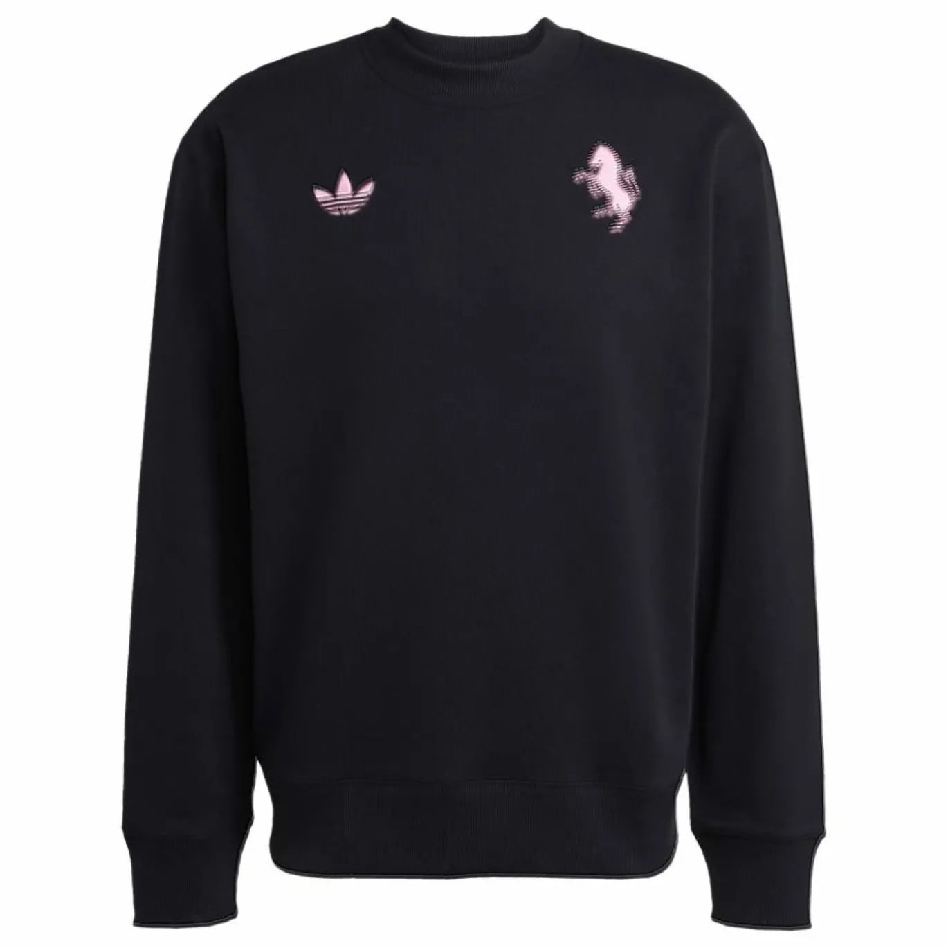 adidas Juventus Lifestyler Crew Trainingspak Zwart Roze Wit