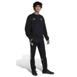 adidas Juventus Lifestyler Crew Trainingspak Zwart Roze Wit