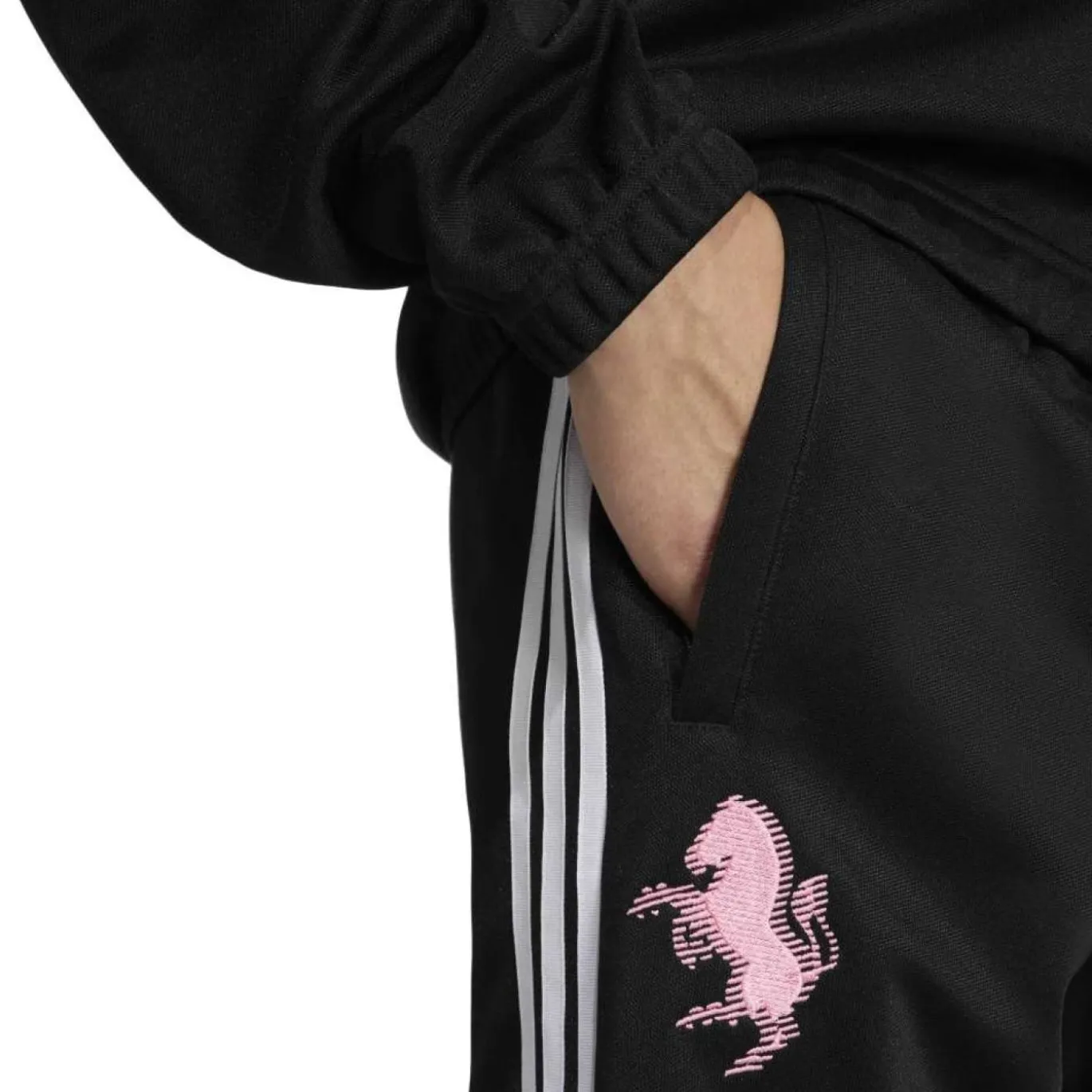 adidas Juventus Lifestyler Crew Trainingspak Zwart Roze Wit