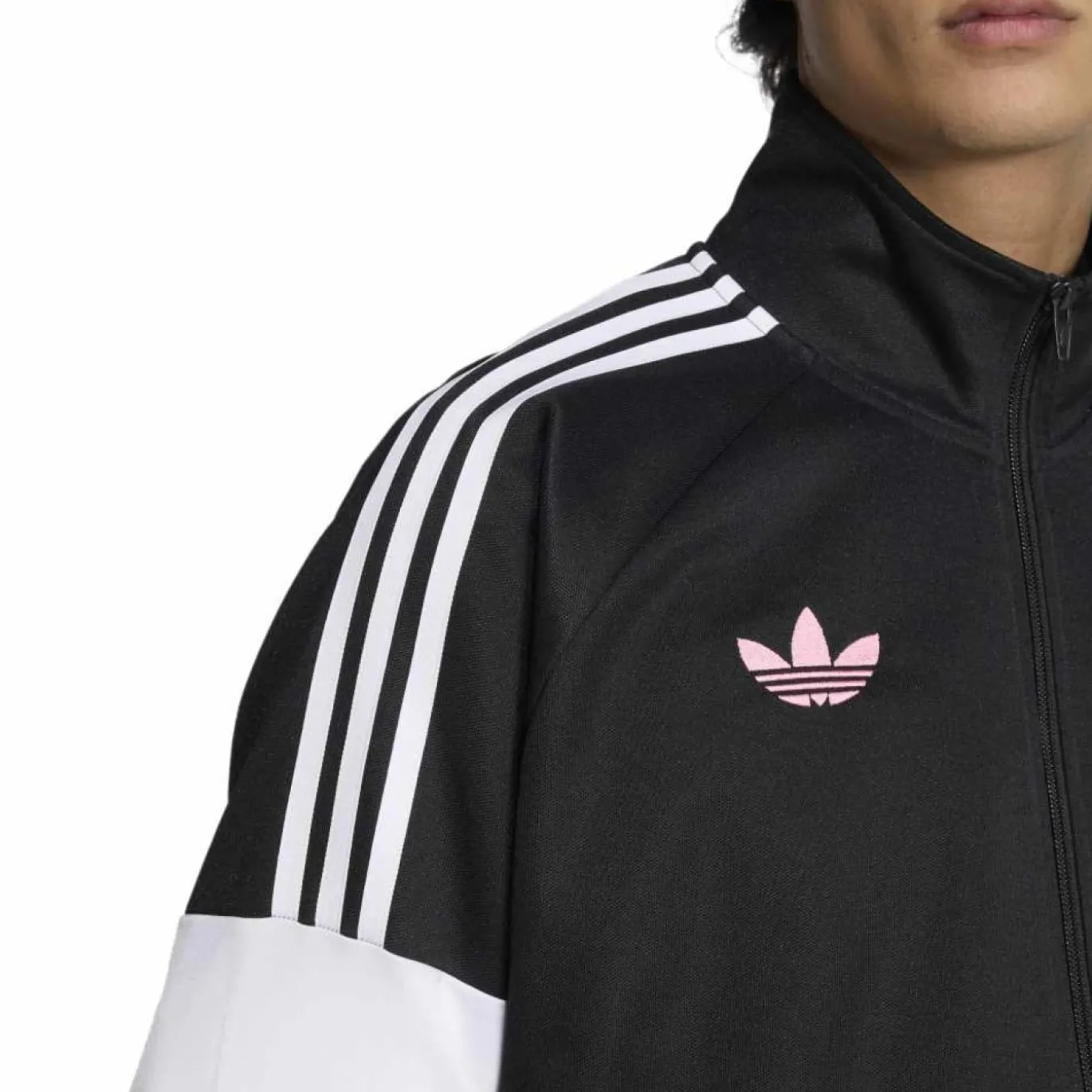 adidas Juventus Lifestyler Trainingsjack Zwart Wit Roze