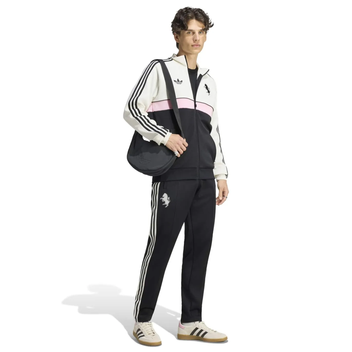 adidas Juventus Originals Trainingspak Wit Zwart Roze