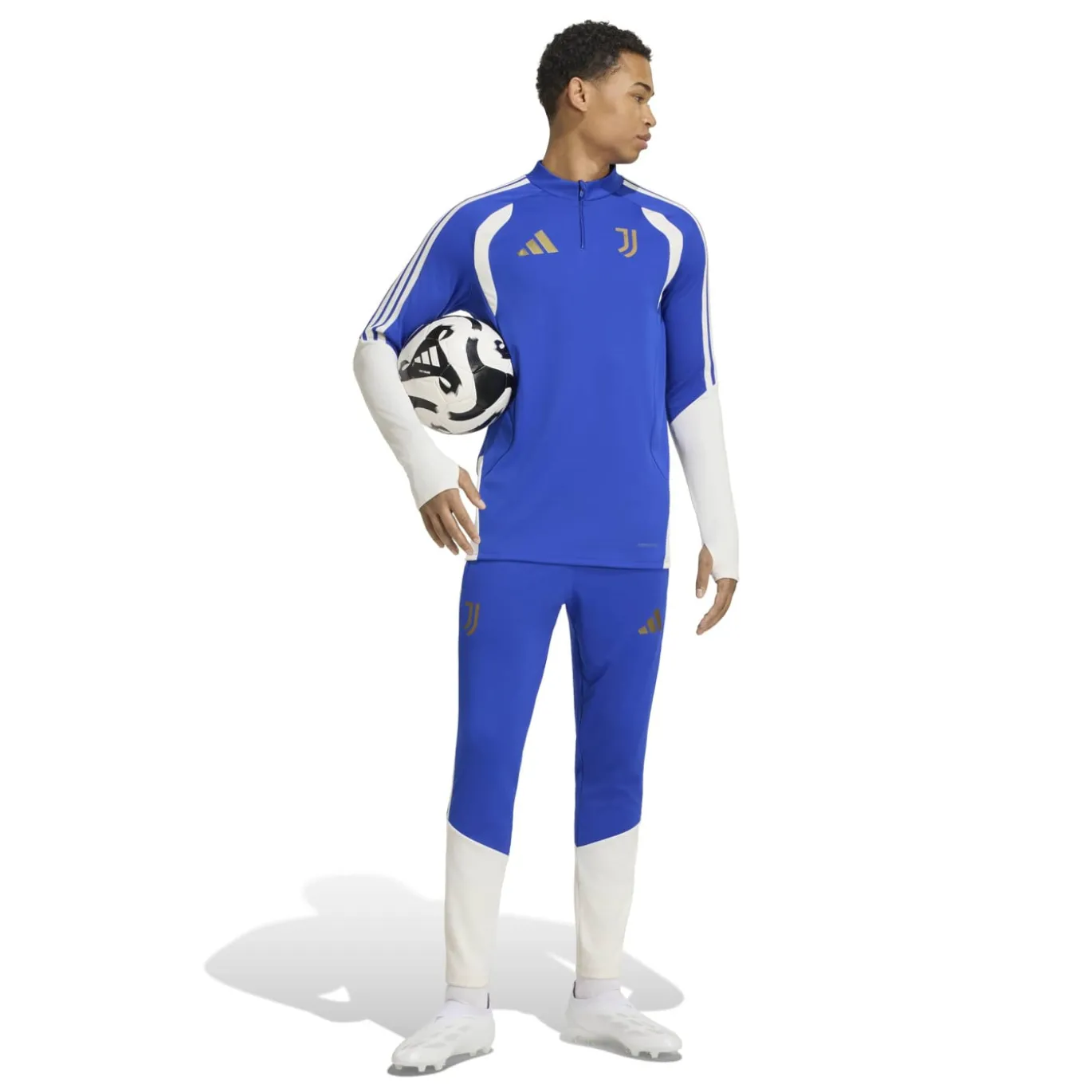 adidas Juventus Trainingspak 1/4-Zip 2026-2027 Blauw Wit Goud
