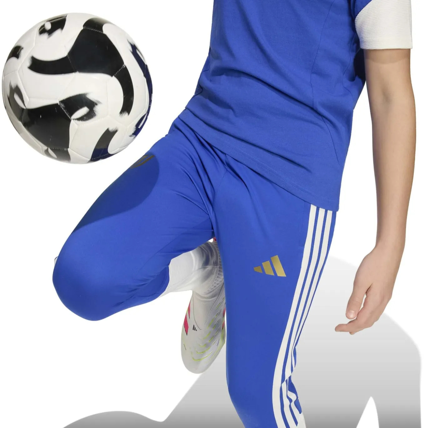 adidas Juventus Trainingspak 1/4-Zip 2026-2027 Kids Blauw Wit Goud