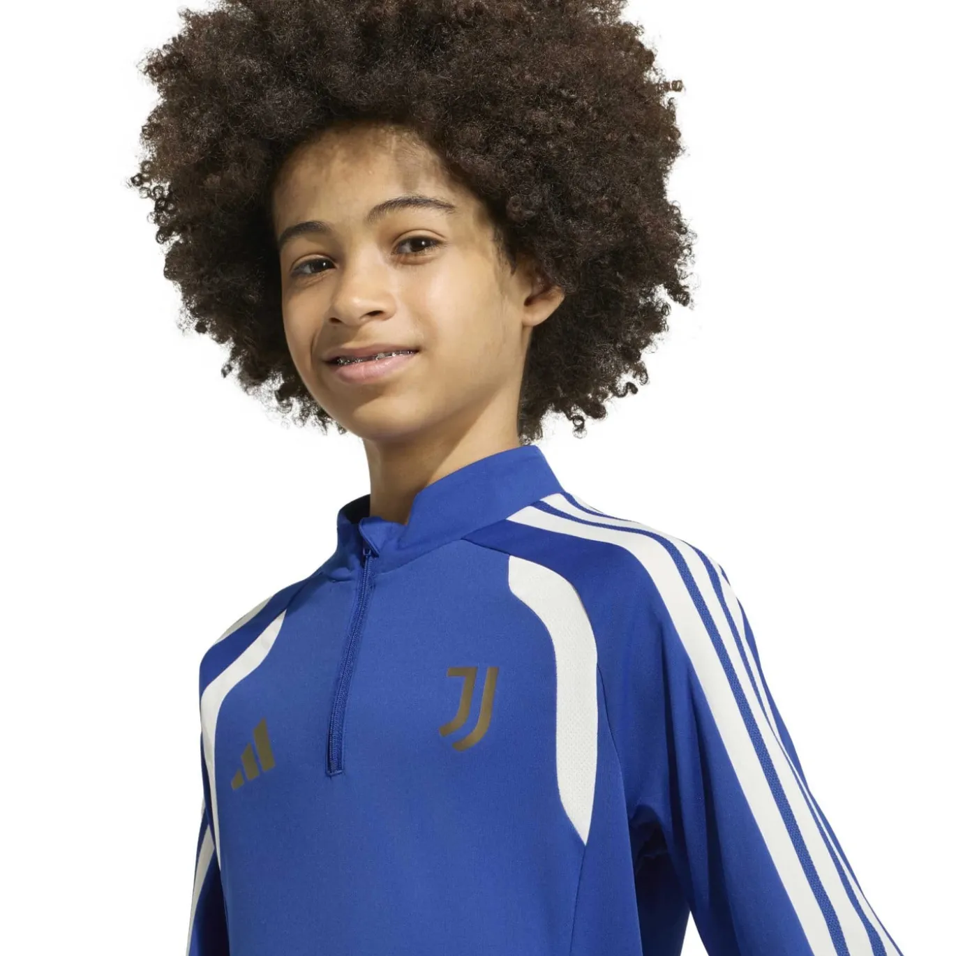 adidas Juventus Trainingspak 1/4-Zip 2026-2027 Kids Blauw Wit Goud