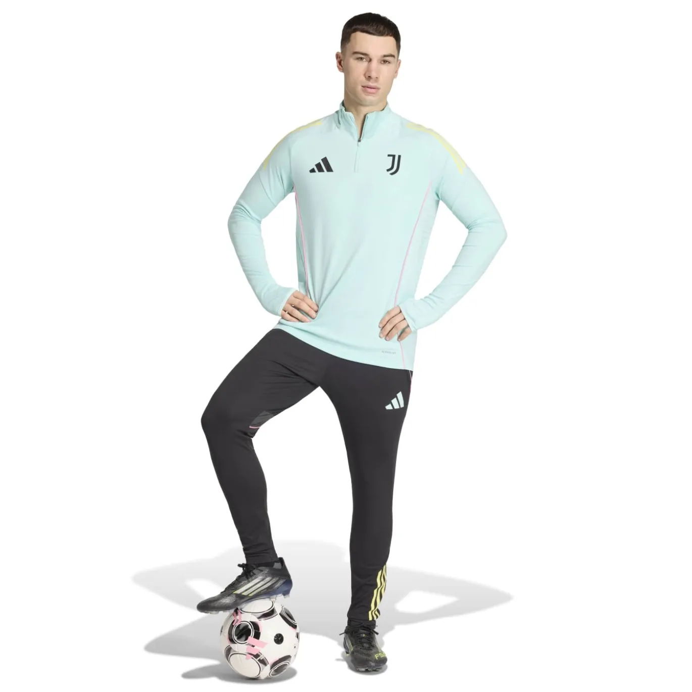 adidas Juventus Trainingstrui 1/4-Zip 2025-2026 Lichtblauw
