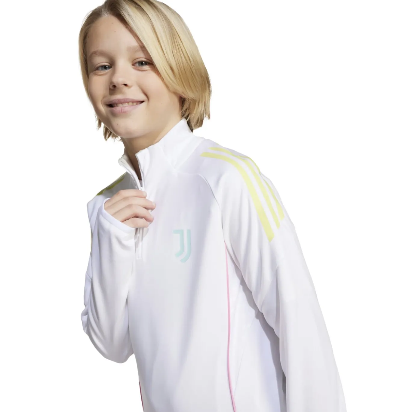 adidas Juventus Trainingstrui 1/4-Zip 2025-2026 Kids Wit