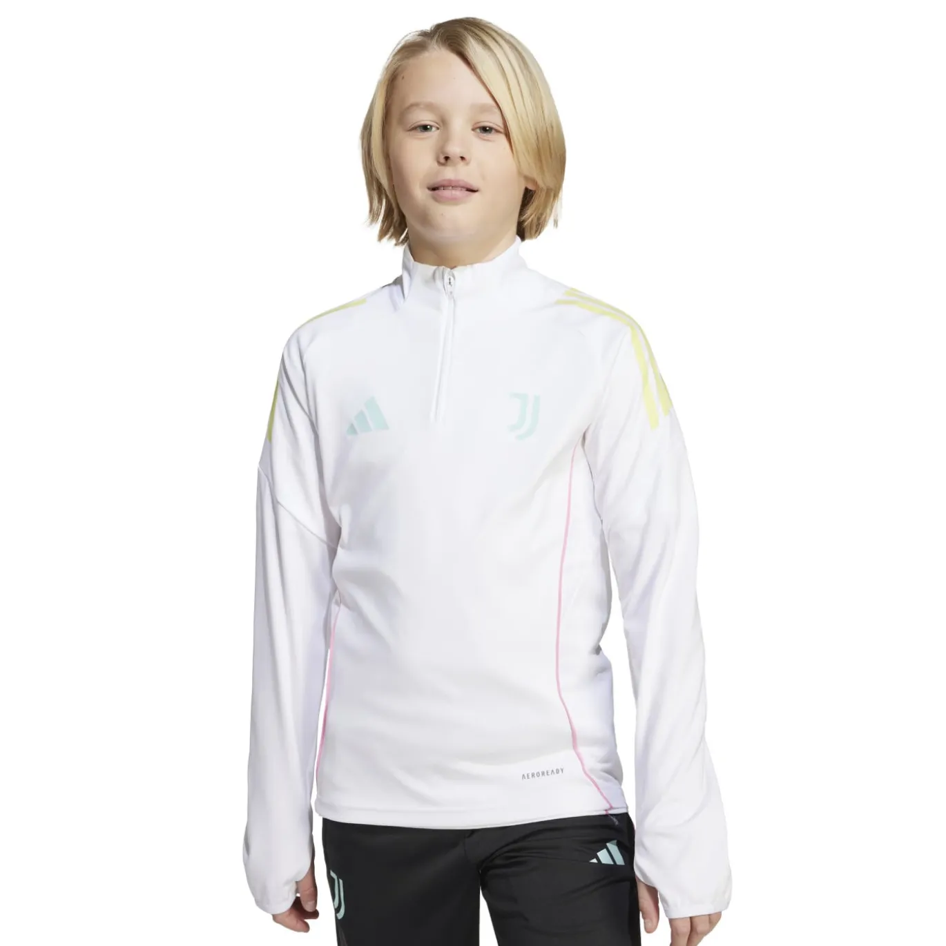 adidas Juventus Trainingstrui 1/4-Zip 2025-2026 Kids Wit