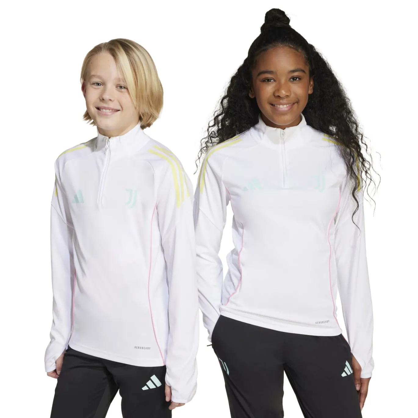 adidas Juventus Trainingstrui 1/4-Zip 2025-2026 Kids Wit
