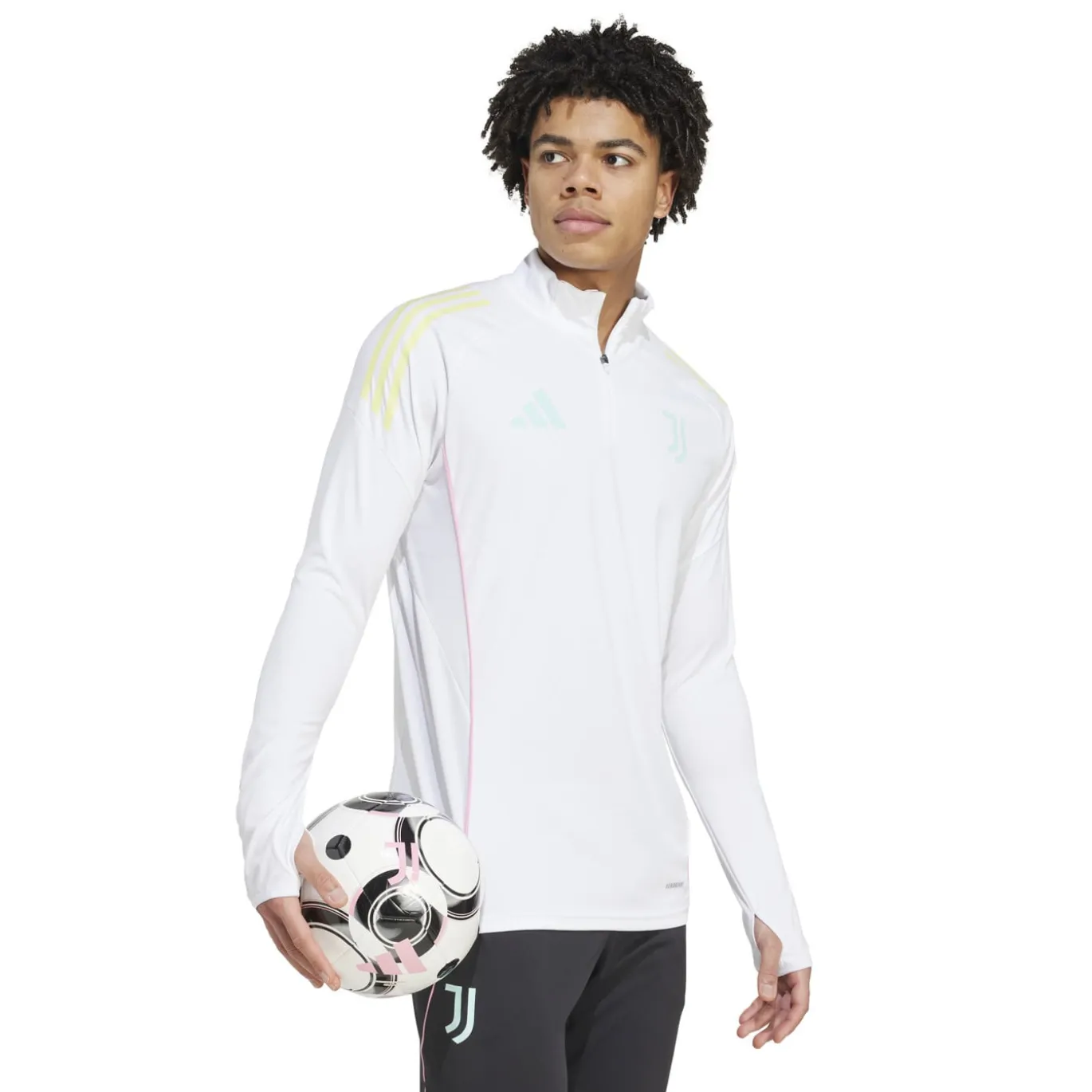 adidas Juventus Trainingstrui 1/4-Zip 2025-2026 Wit
