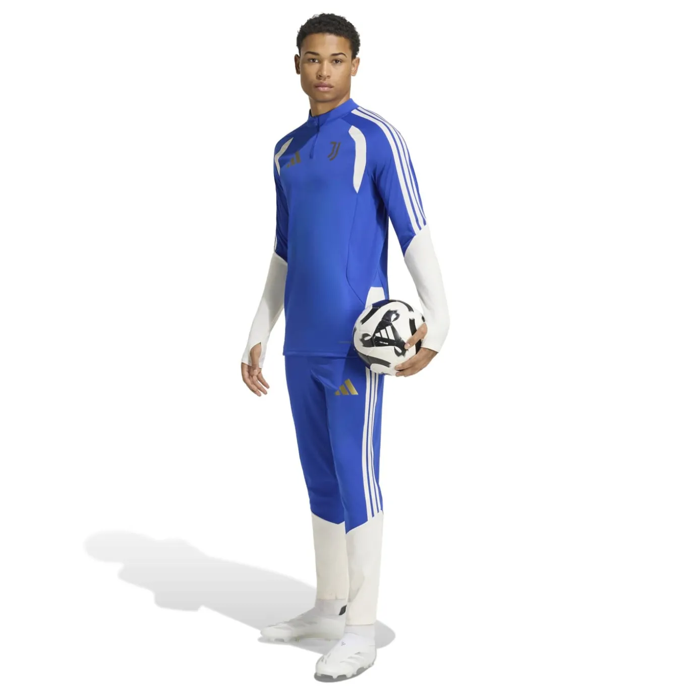 adidas Juventus Trainingstrui 1/4-Zip 2026-2027 Blauw Wit Goud