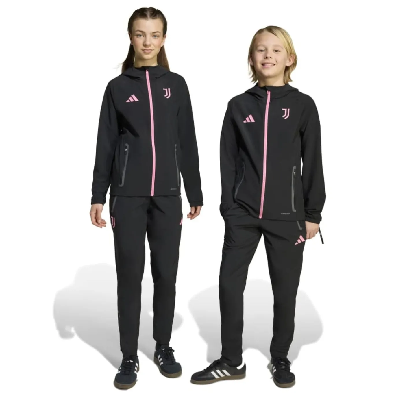 adidas Juventus Vis Tech Trainingsbroek Kids Zwart Roze