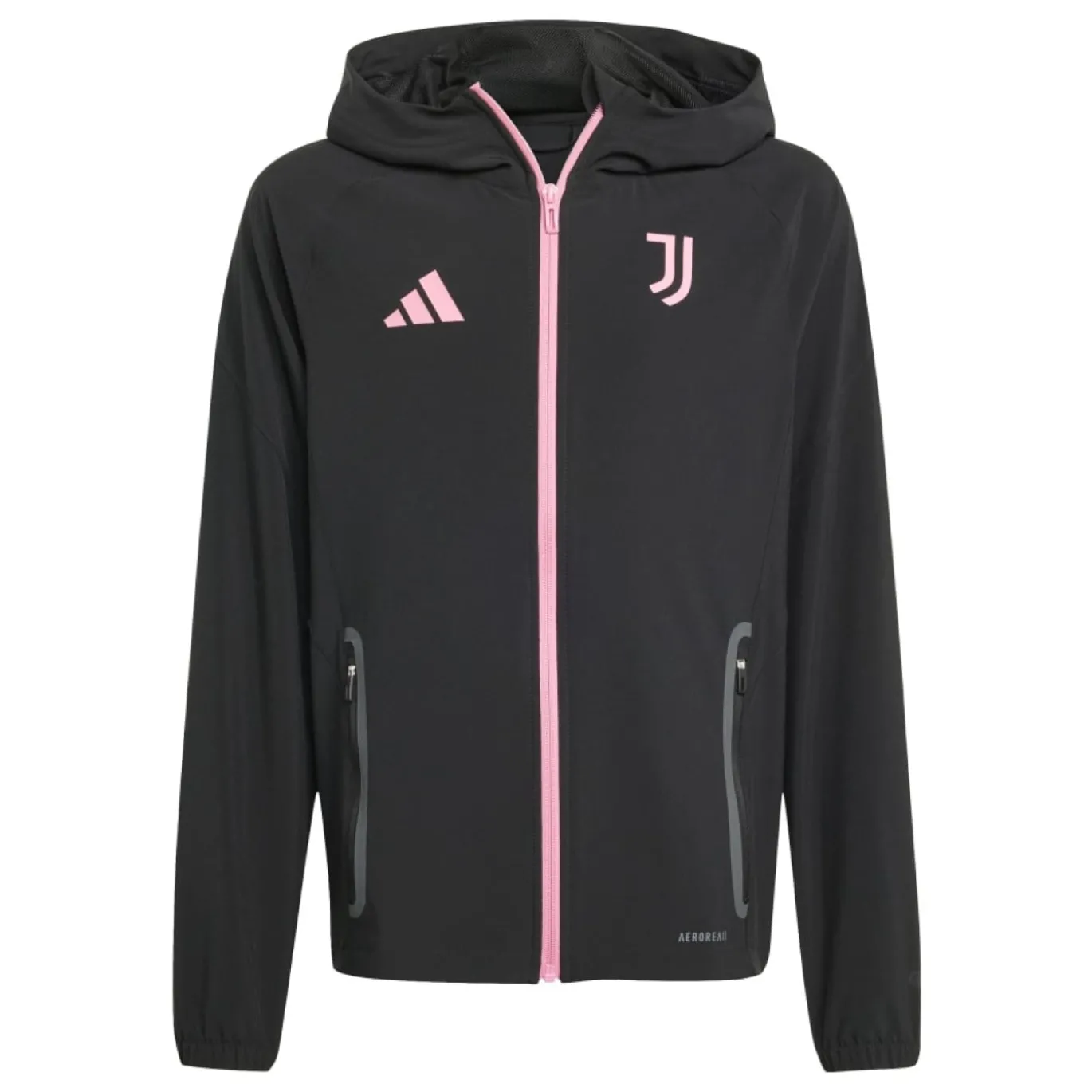 adidas Juventus Vis Tech Vest Kids Zwart Roze